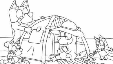 Easy Bluey Coloring Pages for Kids of All Ages